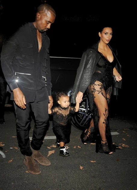 Did Kim & Kanye Go Too Far With Baby North West At Paris Fashion Week ...